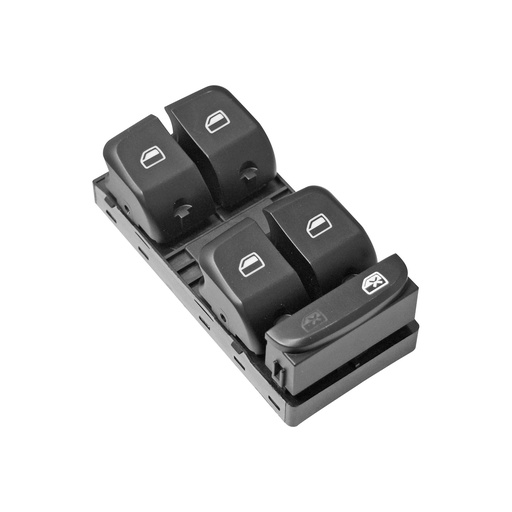 [70877] CONTROL ELECTRICO AD A4/A5 09-16/Q3/Q5 09-15/A1 11-16  DE ELEVADOR 10 PINS 5 TECLAS NEGRO FILO NEGRO 12VCC MANIJAUTO    