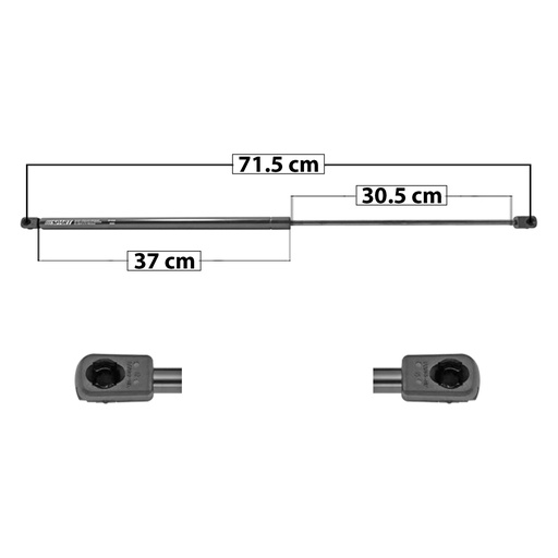 [004-0201-01] AMORTIGUADOR COFRE AD A3 05-13/A4 CONVERTIBLE 03-06  71.5 37 30.5 ENTRADA TIPO 9 ENTRADA 2 TIPO 9 320 71.94 32.63 260 58.45 26.51 SPART SP-5322    