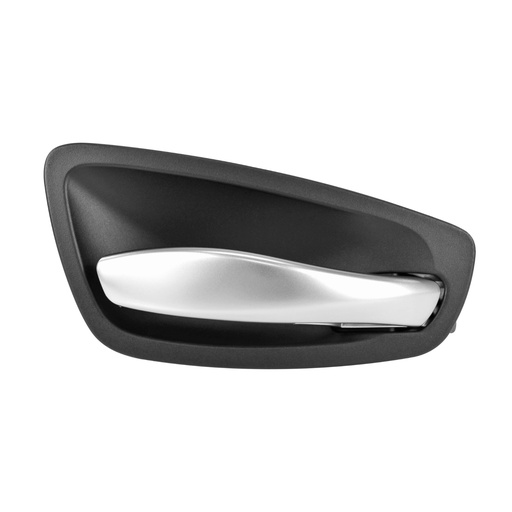 [104814] MANIJA INTERIOR BW SERIE 1/1 SERIES M/118I/120I/125I/128I/128TI/130I/135I/135IS 08-11  NEGRO/PLATA PLASTICO HUSHAN Derecho Delantera/Trasera  