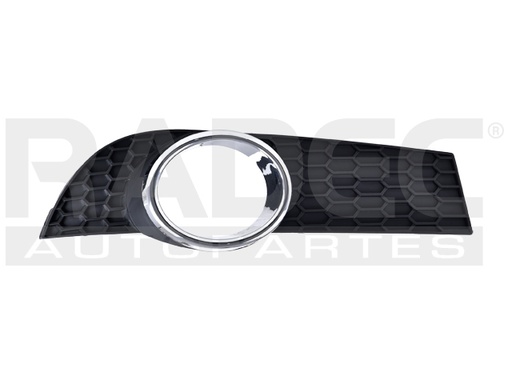 [003-0604-17] REJILLA FASCIA CV AVEO 12-17 C/HOYO P/FARO F/CROMADO IZQ