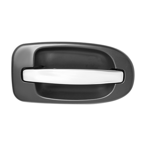 [012-0409-01] MANIJA EXTERIOR BK TERRAZA  CV UPLANDER 05-08/VENTURE  OD SILHOUETTE 97-05  PT MONTANA 99-09/TRANS SPORT 97-05  SN RELAY 05-08  SIN HOYO PARA LLAVE LISA CROMADA/NEGRA PLASTICO HUSHAN Izquierdo  Puerta corrediza 