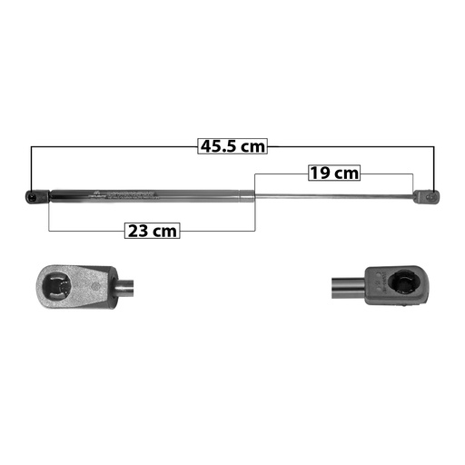 [60180] AMORTIGUADOR VIDRIO TRASERO CV SUBURBAN/TAHOE  GM YUKON  CD ESCALADE 00-06  45.5 23 19 ENTRADA TIPO 18 ENTRADA 2 TIPO 9 220 49.45 22.43 160 35.97 16.32 MANIJAUTO 8041 Derecho/Izquierdo   