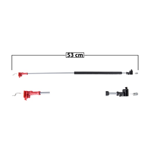 [107647] CHICOTE CERRADURA CV ASTRA 00-05  4 PUERTAS 53 CM GENERICA Derecho/Izquierdo Trasera  