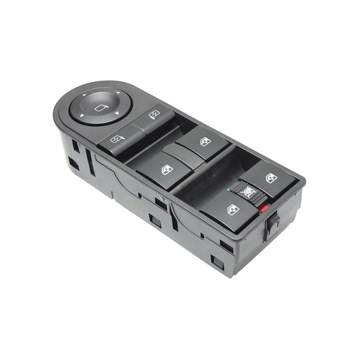 [222-0601-02] CONTROL ELECTRICO CV ASTRA 06-08  DE ELEVADOR 18 PINS 7 TECLAS NEGRO 12VCC MANIJAUTO    