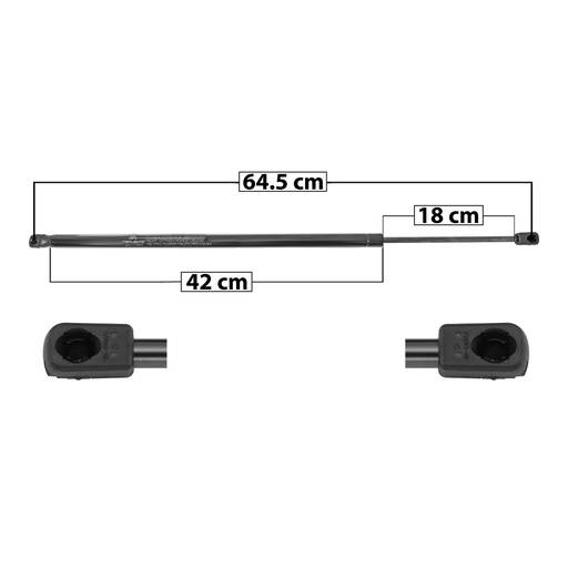[60127] AMORTIGUADOR COFRE CV AVALANCHE/SUBURBAN  GM YUKON  CV TAHOE 07-14  64.5 42 18 ENTRADA TIPO 9 ENTRADA 2 TIPO 9 500 112.4 50.98 440 98.92 44.87 MANIJAUTO SP-5868 Derecho   