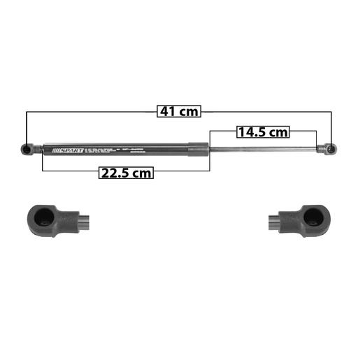 [004-0666-02] AMORTIGUADOR 5TA PUERTA CV SPARK/BEAT HATCHBACK 16-20  41 22.5 14.5 ENTRADA TIPO 1 ENTRADA 2 TIPO 1 350 78.68 35.69 410 92.17 41.81 SPART 8655 Derecho/Izquierdo   