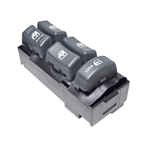 [222-0615-01] CONTROL ELECTRICO CV CHEYENNE/SILVERADO 95-98/SUBURBAN/TAHOE 95-99/BLAZER (S10) 95-04  GM SIERRA 95-98/YUKON 95-99  DE ELEVADOR 17 PINS 5 TECLAS GRIS 12VCC MANIJAUTO    