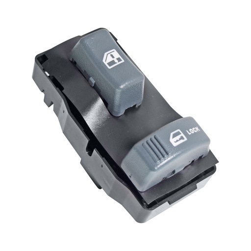 [222-0615-20] CONTROL ELECTRICO CV CHEYENNE/SILVERADO/PICK UP  GM SIERRA 95-98  CV BLAZER (S10)  GM SONOMA 95-05  DE ELEVADOR 12 PINS 2 TECLAS GRIS 12VCC MANIJAUTO Derecho Delantera  