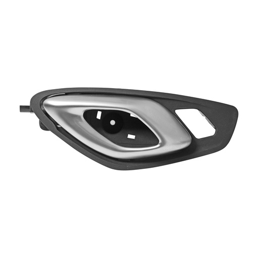 [012-0608-06] MANIJA INTERIOR CV CAMARO 16-21  CON HOYO LISA NEGRO/PLATA PLASTICO HUSHAN Derecho Delantera  