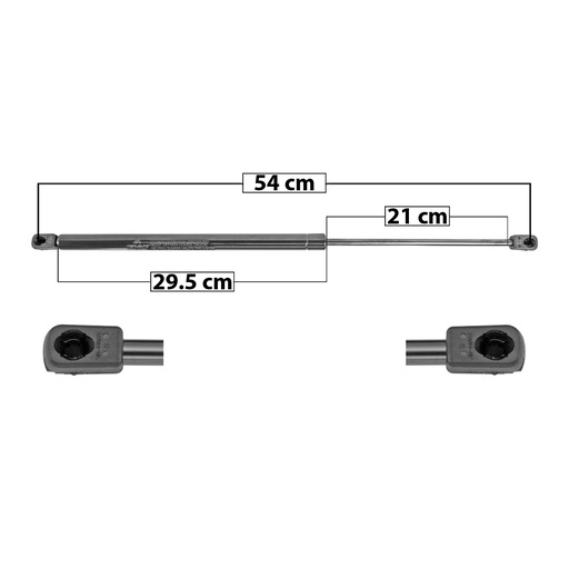 [60124] AMORTIGUADOR 5TA PUERTA CV CHEVY POP 94-12  SIN LIMPIADOR TRASERO 54 29.5 21 ENTRADA TIPO 9 ENTRADA 2 TIPO 9 290 65.19 29.57 350 78.68 35.69 MANIJAUTO Derecho/Izquierdo   
