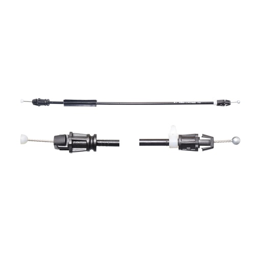 [001-0615-17] CHICOTE CERRADURA CV CHEYENNE/SILVERADO  GM SIERRA 07-13  40 CM HUSHAN Derecho/Izquierdo Trasera  