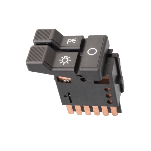 [225-0643-00] INTERRUPTOR LUZ DE FARO CV CHEYENNE/SILVERADO/PICK UP 89-91  6 PINS NEGRO 12VCC MANIJAUTO    