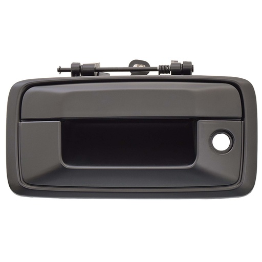 [012-0639-41] MANIJA DE TAPA CV CHEYENNE/SILVERADO  GM SIERRA  CV PICK UP 14-15  CON HOYO PARA LLAVE Y SIN HOYO PARA CAMARA LISA NEGRA PLASTICO HUSHAN    