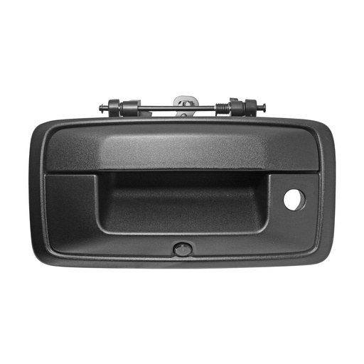 [012-0615-B5] MANIJA DE TAPA CV CHEYENNE/SILVERADO/PICK UP  GM SIERRA 16-18  CON HOYO PARA LLAVE CON CAMARA INTEGRADA C/CABLEADO P/ADAPTAR 8MTS CORRUGADA NEGRA PLASTICO HUSHAN    