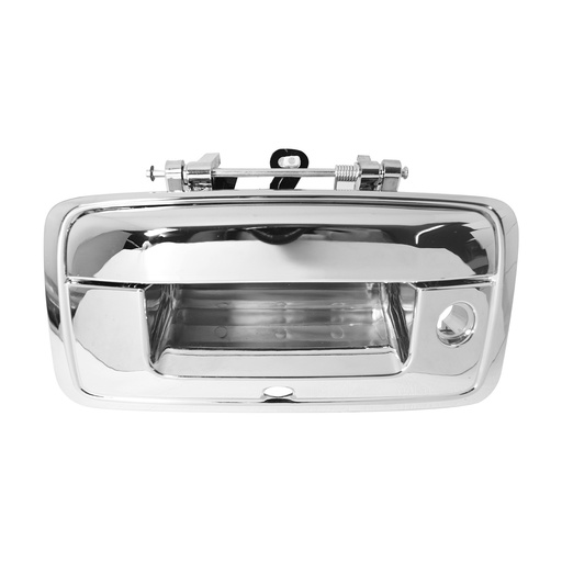 [012-0615-B4] MANIJA DE TAPA CV CHEYENNE/SILVERADO  GM SIERRA  CV PICK UP 16-18  CON HOYOS PARA LLAVE Y CAMARA CROMO PLASTICO HUSHAN    