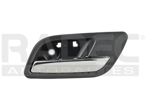 [012-0642-10] MANIJA INTERIOR CV AVALANCHE 07-13/SUBURBAN/TAHOE  GM YUKON 07-14  CV CHEYENNE/PICK UP 07-13  NEGRA/CROMO PLASTICO HUSHAN Derecho Trasera  