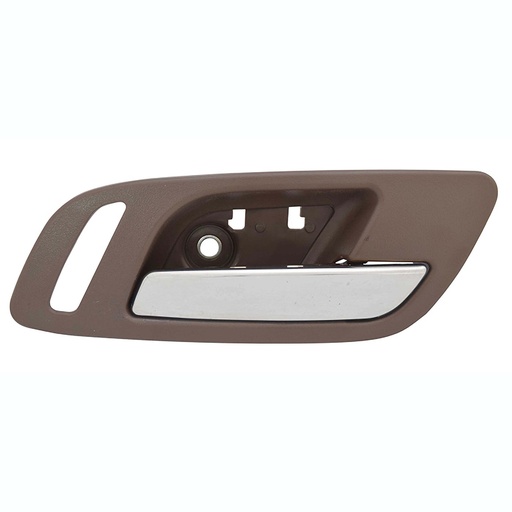 [012-0642-18] MANIJA INTERIOR CV AVALANCHE 07-13/SUBURBAN/TAHOE  GM YUKON 07-14  CON HOYO PARA SEGURO CAFE/CROMADO PLASTICO HUSHAN Derecho Delantera  