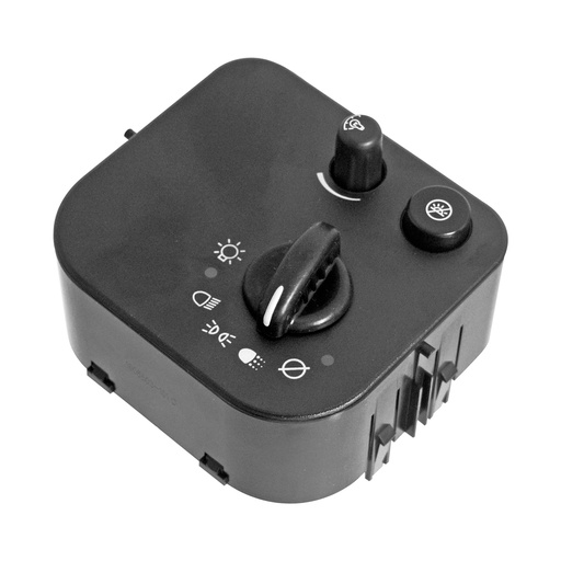 [222-0623-02] INTERRUPTOR LUZ DE FARO CV EXPRESS VAN 03-07/TRAIL BLAZER  GM ENVOY 02-09/SAVANA  OD BRAVADA 03-07  12 PINS NEGRO 12VCC CUB    