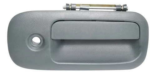 [012-0623-18] MANIJA EXTERIOR CV EXPRESS VAN  GM SAVANA 96-09  CON HOYO PARA LLAVE CORRUGADA GRIS OBSCURO PLASTICO HUSHAN Derecho Trasera Puerta lateral abatible 
