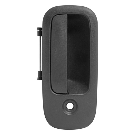 [012-0672-02] MANIJA EXTERIOR CV KODIAK C-4500/6500/7500/8500/TOPKICK 05-09  CON HOYO PARA LLAVE CORRUGADA NEGRA PLASTICO HUSHAN Derecho Delantera  