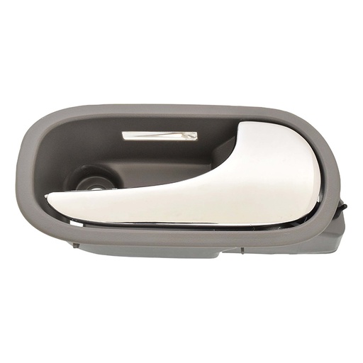 [012-0630-32] MANIJA INTERIOR CV MALIBU 08-12  CON HOYO PARA LUZ LED GRIS/CROMO PLASTICO HUSHAN Derecho Delantera  
