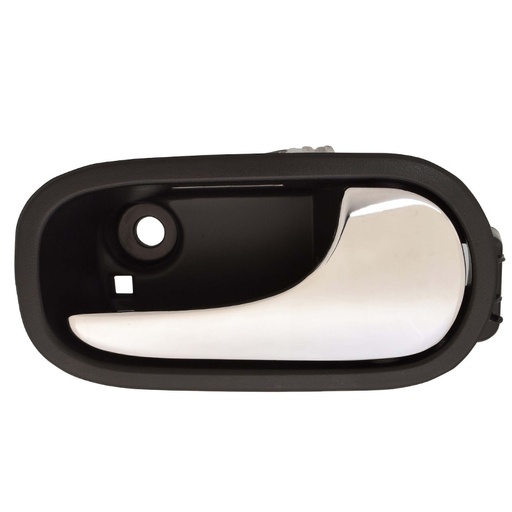 [012-0630-36] MANIJA INTERIOR CV MALIBU 08-12  SN AURA 07-10  CON HOYO PARA LUZ LED NEGRA/CROMO PLASTICO HUSHAN Derecho Delantera  