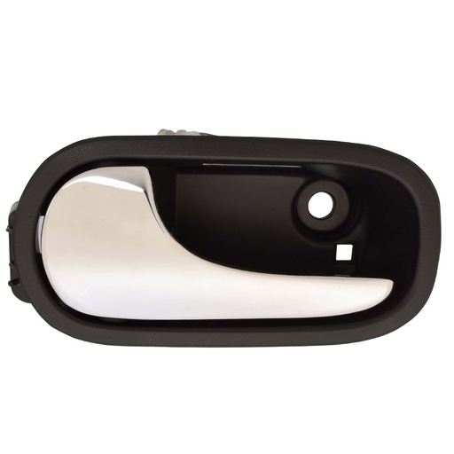 [012-0630-37] MANIJA INTERIOR CV MALIBU 08-12  SN AURA 07-10  CON HOYO PARA LUZ LED NEGRA/CROMO PLASTICO HUSHAN Izquierdo Delantera  