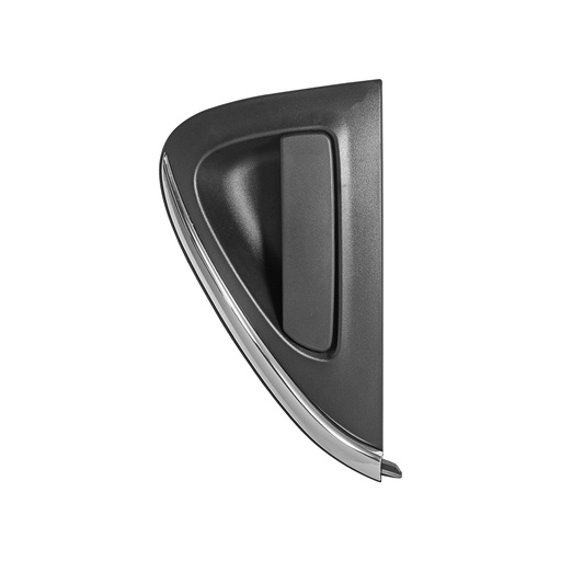 [012-0666-14] MANIJA EXTERIOR CV SPARK 16-20  CORRUGADA NEGRA/CROMO PLASTICO HUSHAN Derecho Trasera  