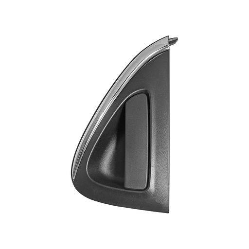 [012-0666-15] MANIJA EXTERIOR CV SPARK 16-20  CORRUGADA NEGRA/CROMO PLASTICO HUSHAN Izquierdo Trasera  