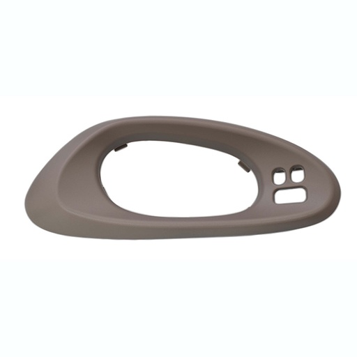 [012-0647-17] MANIJA INTERIOR CV TRAIL BLAZER 02-09  CON HOYO PARA MEMORIAS SOLO BISEL GRIS PLASTICO HUSHAN Izquierdo Delantera  