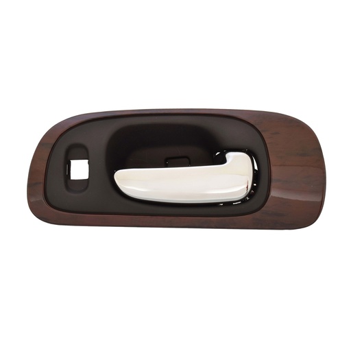 [012-0720-04] MANIJA INTERIOR CR 300M 99-04/CONCORDE LXI 98-04  CON HOYO PARA SEGURO CON BISEL TIPO MADERA NEGRA/CROMO PLASTICO HUSHAN Derecho Delantera  