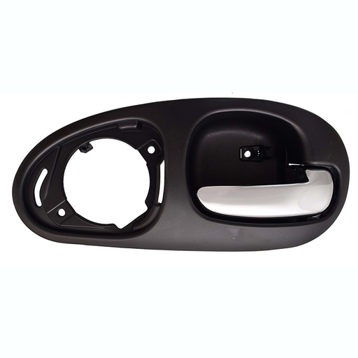[012-0720-10] MANIJA INTERIOR CR 300M 99-04/CONCORDE 98-04  CON HOYO PARA BOCINA NEGRA/CROMO PLASTICO HUSHAN Derecho Trasera  