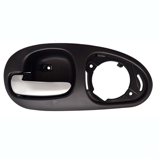 [012-0720-11] MANIJA INTERIOR CR 300M 99-04/CONCORDE 98-04  CON HOYO PARA BOCINA NEGRA/CROMO PLASTICO HUSHAN Izquierdo Trasera  