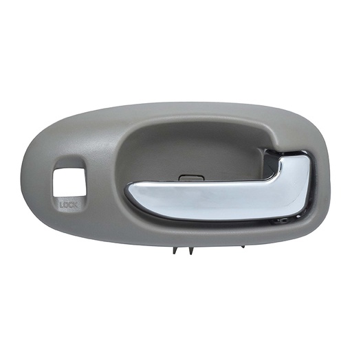 [012-0704-06] MANIJA INTERIOR CR CIRRUS 01-06  CON HOYO PARA SEGURO GRIS CLARO/CROMADO PLASTICO HUSHAN Derecho Delantera  