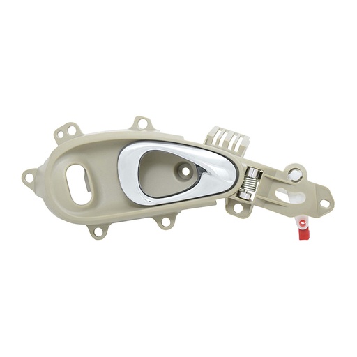 [012-0712-10] MANIJA INTERIOR CR PT CRUISER 01-10  CON HOYO PARA SEGURO BEIGE/CROMADA PLASTICO HUSHAN Derecho Delantera  
