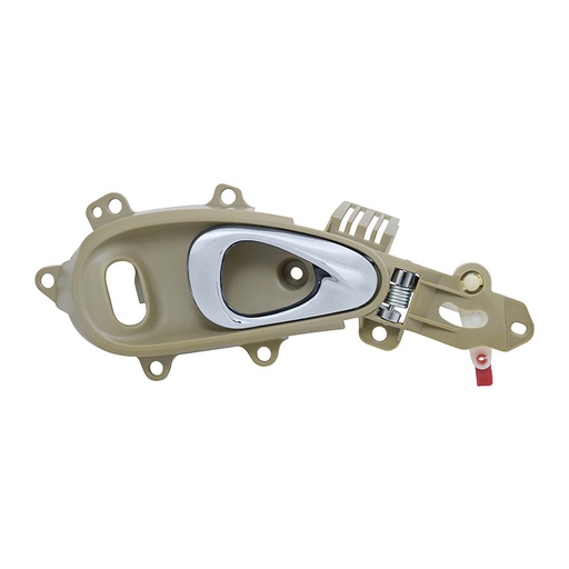 [012-0712-14] MANIJA INTERIOR CR PT CRUISER 01-10  CON HOYO PARA SEGURO CAFE/CROMADO PLASTICO HUSHAN Derecho Delantera  