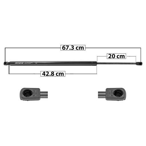 [004-0716-01] AMORTIGUADOR 5TA PUERTA CR TOWN & COUNTRY 11-16  DG GRAND CARAVAN 11-17  VW ROUTAN 09-14  67.3 42.8 20 ENTRADA TIPO 9 ENTRADA 2 TIPO 9 730 164.11 74.44 790 177.59 80.55 SPART SP-5591 Derecho/Izquierdo   