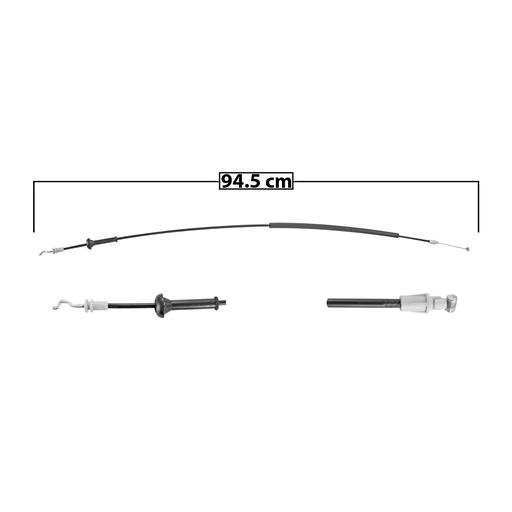 [107374] CHICOTE CERRADURA DG GRAND CARAVAN  CR TOWN & COUNTRY 08-20  94.5CM HUSHAN Derecho/Izquierdo  Puerta corrediza 