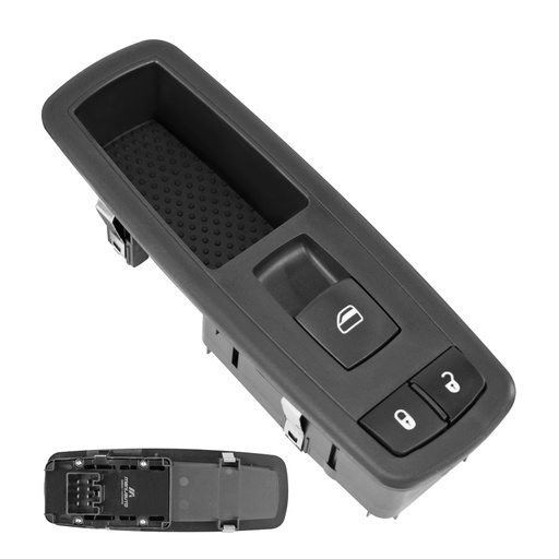 [222-0716-01] CONTROL ELECTRICO CR TOWN & COUNTRY  DG CARAVAN 08-17/JOURNEY 09-18/NITRO 07-12  JP LIBERTY 08-13  DG RAM 13-18  DE ELEVADOR 8 PINS 2 TECLAS NEGRO 12VCC MANIJAUTO    