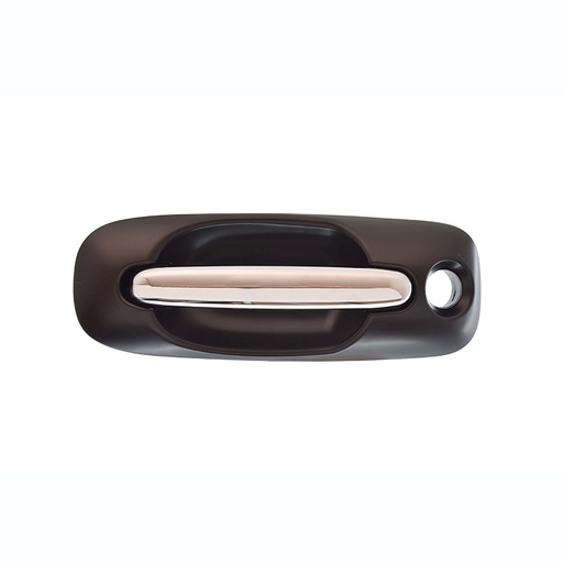 [012-0718-42] MANIJA EXTERIOR CR VOYAGER/TOWN & COUNTRY  DG CARAVAN 01-07  CON HOYO PARA LLAVE LISA PARA PINTAR NEGRA/CROMO PLASTICO HUSHAN Derecho  Puerta corrediza 