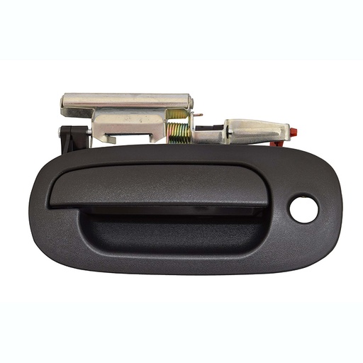 [012-0907-33] MANIJA EXTERIOR DG DAKOTA 02-04/DURANGO 02-03  CON HOYO PARA LLAVE CORRUGADA NEGRA PLASTICO HUSHAN Izquierdo Delantera  