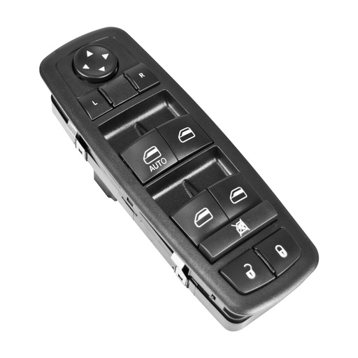 [222-0911-09] CONTROL ELECTRICO DG JOURNEY 11-19/RAM 09-18/NITRO 07-12  JP LIBERTY 08-12  DE ELEVADOR 21 PINS 7 TECLAS NEGRO CON CONTROL PARA ESPEJO 12VCC GENERICA Izquierdo Delantera  
