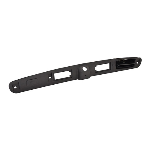 [102915] MOLDURA 5TA PUERTA DG JOURNEY 09-18  CON MANIJA ADAPTABLE CAMARA REVERSA SIN LUZ DE PLACA NEGRA CORRUGADA    