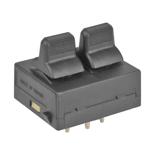 [71028] CONTROL ELECTRICO DG RAM VAN 94-03/NEON 95-99  DE ELEVADOR 6 PINS 2 TECLAS NEGRO 12VCC MANIJAUTO    