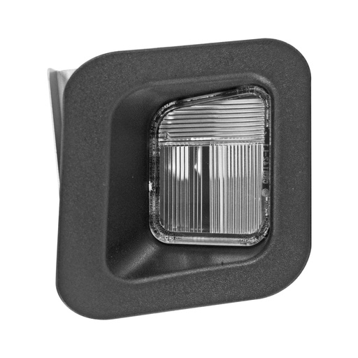 [500-0916-08] CUBIERTA LUZ DE PLACA DG RAM 02-18  1 PIEZA NEGRA HUSHAN Derecho Trasera  