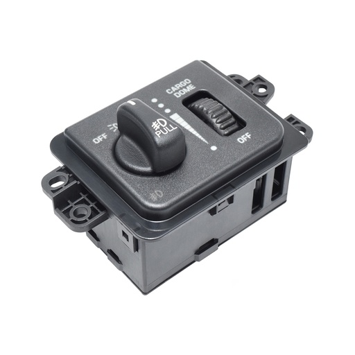 [70425] INTERRUPTOR LUZ DE FARO DG RAM 1500/2500 02-05  6 PINS CUADRO CON REGULADOR NEGRO PARA FARO NIEBLA 12VCC CUB    