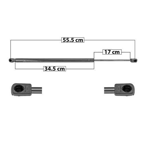 [60106] AMORTIGUADOR 5TA PUERTA FT 500L 16-20  55.5 34.5 17 ENTRADA TIPO 1 ENTRADA 2 TIPO 9 640 143.87 65.26 700 157.36 71.38 MANIJAUTO 6722 Derecho/Izquierdo   