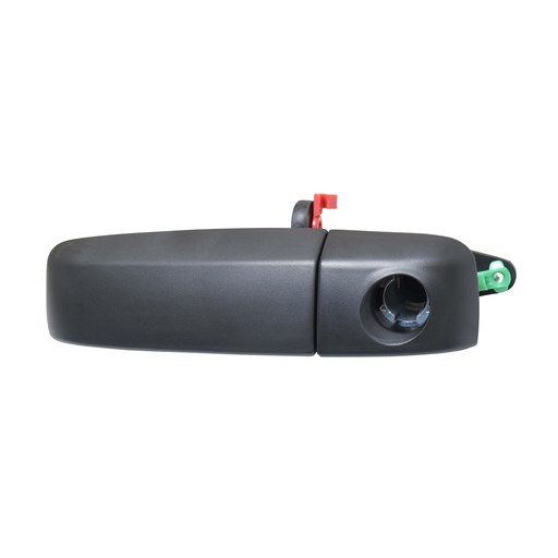 [012-1108-05] MANIJA EXTERIOR FT PANDA 07-12  CON HOYO PARA LLAVE CORRUGADA NEGRA PLASTICO HUSHAN Izquierdo Delantera  