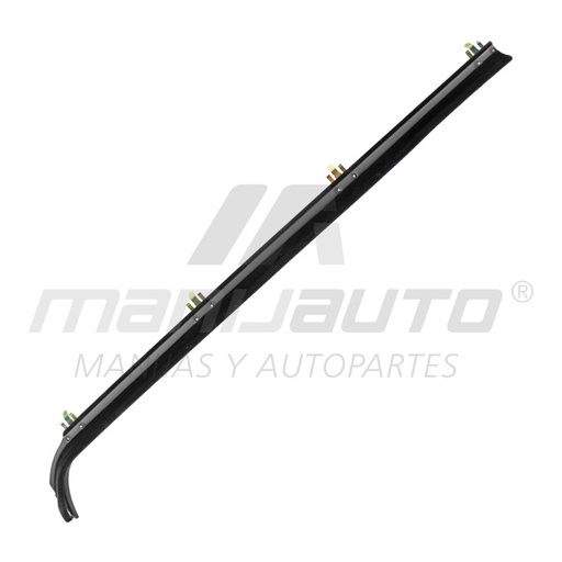 [75608] MOLDURA BOTAGUA FD BRONCO/PICK UP/F-150 92-96  1 PIEZA 54 CM NEGRA TIPO ORIGINAL Derecho Delantera  Exterior
