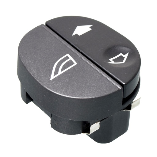 [222-1205-01] CONTROL ELECTRICO FD COURIER 01-12/KA 01-08/TRANSITT 07-13/IKON 01-07  DE ELEVADOR 6 PINS 1 TECLA NEGRO 12VCC MANIJAUTO Derecho Delantera  